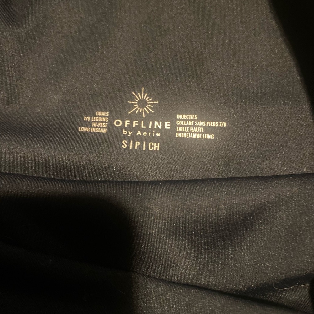 Offline by Aerie Black Goals 7/8 Hi Rise Leggings - Picture 5 of 5